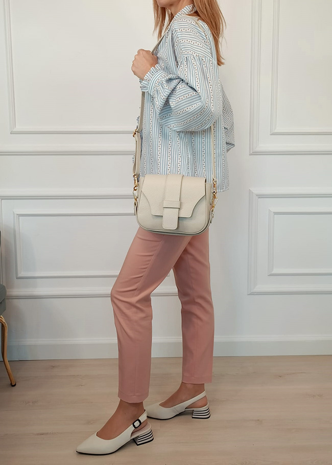 Világosbézs valódi bőrtáska 2031 127 [4]