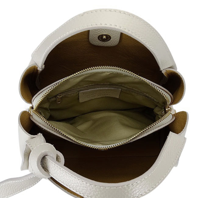 Bézs közepes méretű bőrtáska 8905 128 [7]