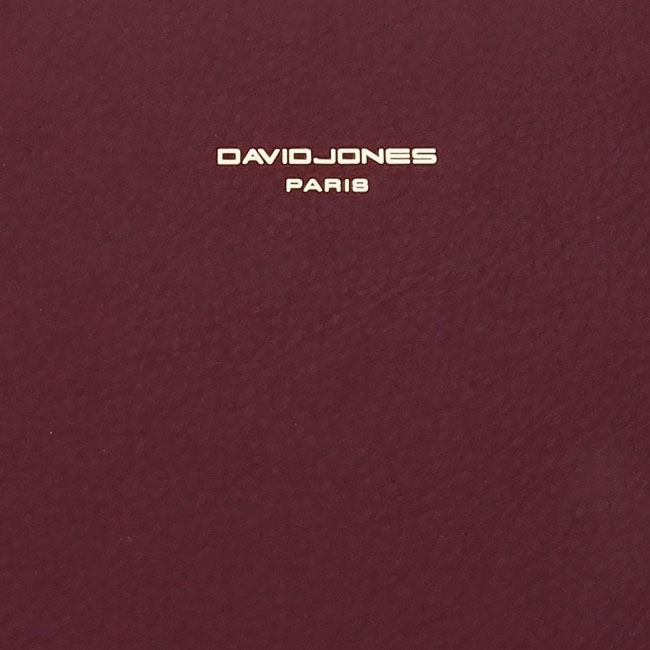 Bordó David Jones közepes táska CM7398-1 12 [9]
