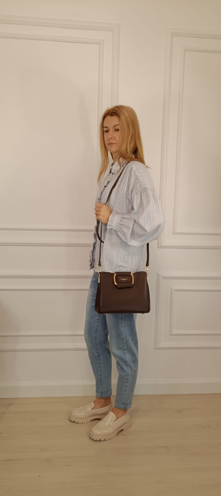 Geanta medie maro cafeniu FLORA&Co B-F6977 16 [6]