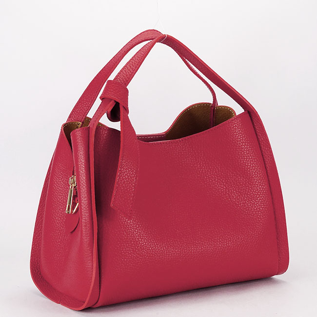 Piros közepes méretű bőrtáska 8905 128 [2]