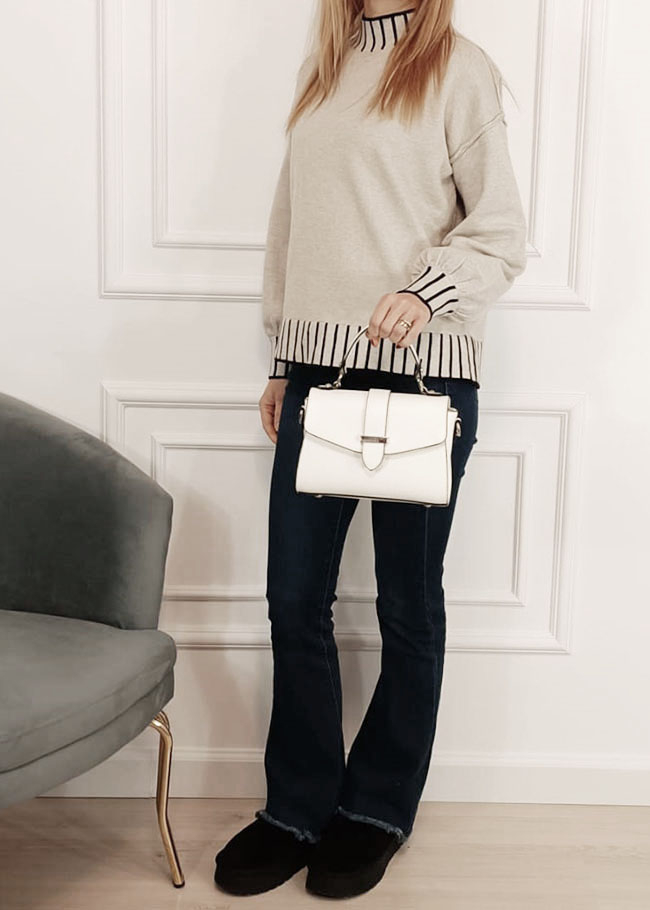 Fehér Flora&Co Paris kistáska F8580 M7 [1]