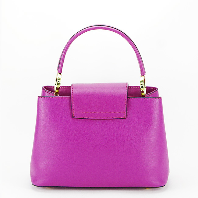 Geanta mica din piele naturala B-8950 120 Fucsia Fucsia