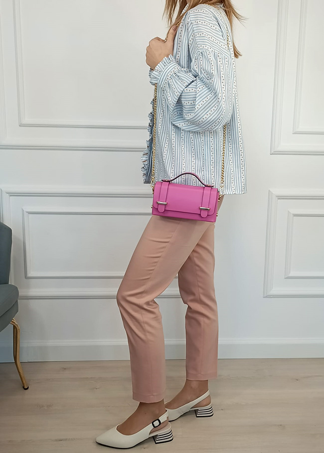 Fukszia valódi bőr kistáska 1870 06 [2]