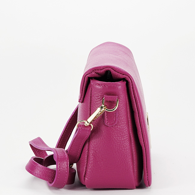 Geanta mica fucsia din piele naturala B-8942 121 Fucsia