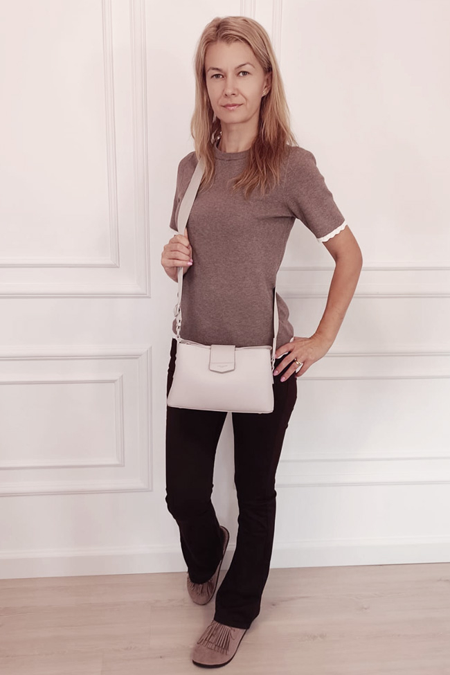 David Jones Paris kis világoslila crossbody női táska CM8303 15 [1]