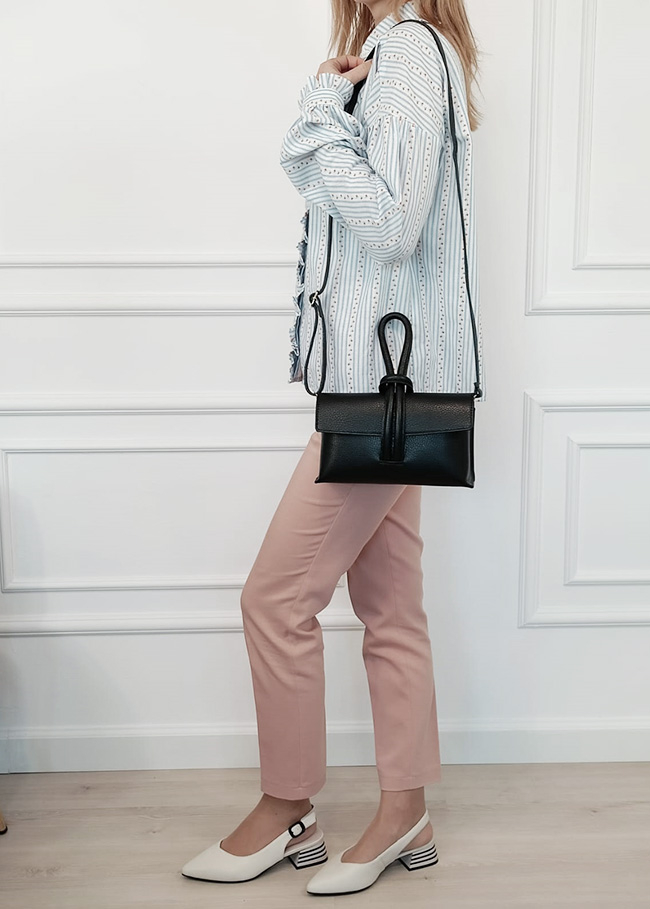 Fekete valódi bőr kistáska 1732 123 [1]