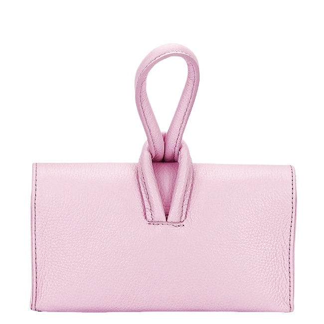 Világosrózsaszín valódi bőr kistáska 1732 123 [5]