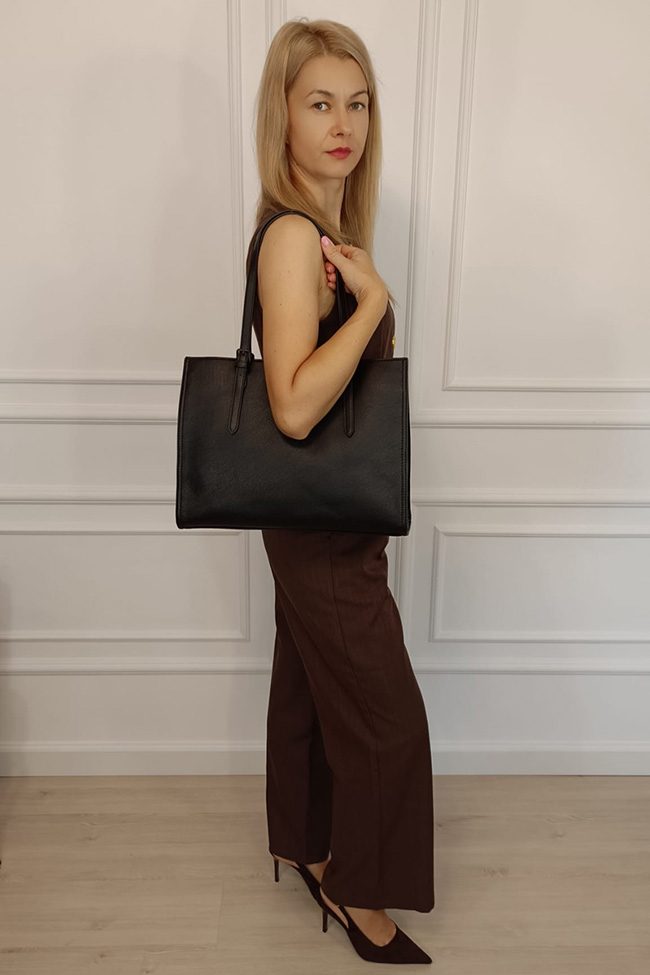 David Jones Paris nagy méretű fekete női táska CM8234 M13 [1]