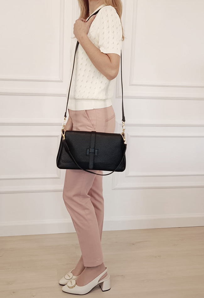 Fekete valódi bőrtáska 8903 127 [2]