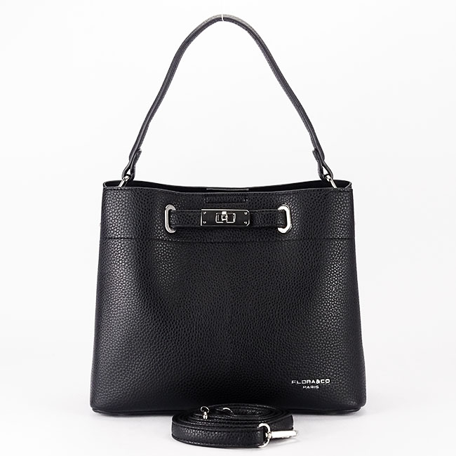 Fekete közepes Flora&CO Paris táska F8510 M3 [5]