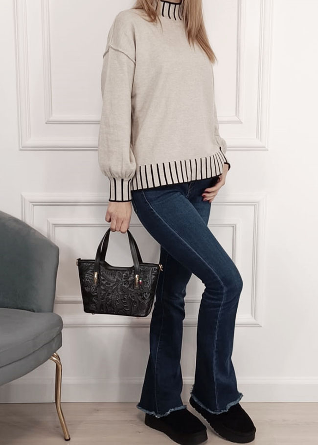 Fekete valódi bőr táska 8904 131 [1]