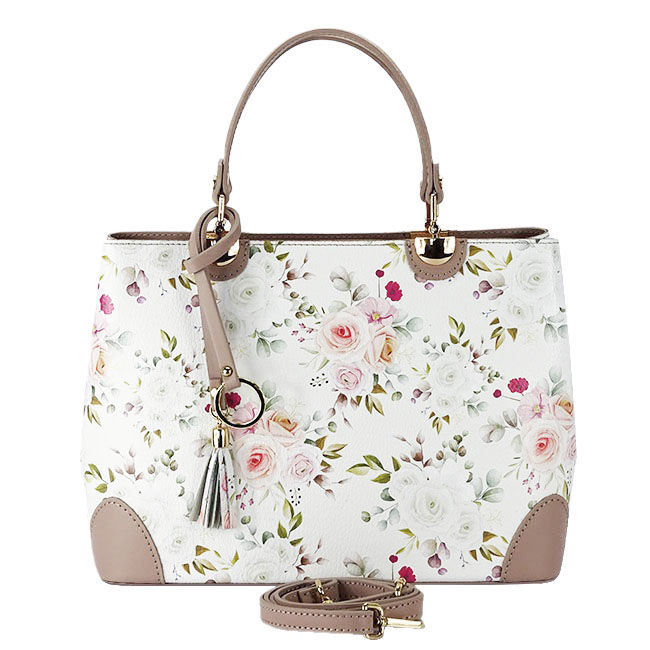 Nude, virágmintás táska valódi bőrből 1330 M9 [5]