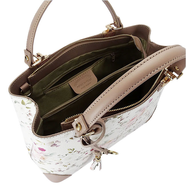 Nude, virágmintás táska valódi bőrből 1330 M9 [8]