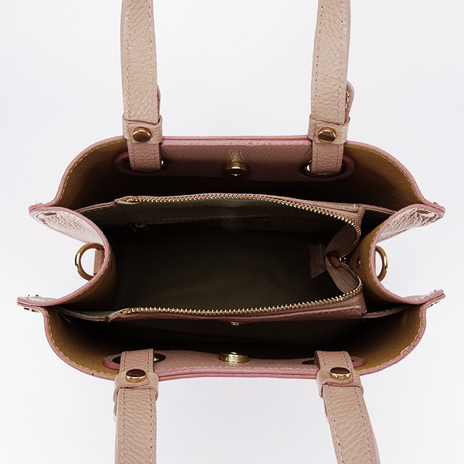 Világos rózsaszín valódi bőrtáska 8916 129 [6]