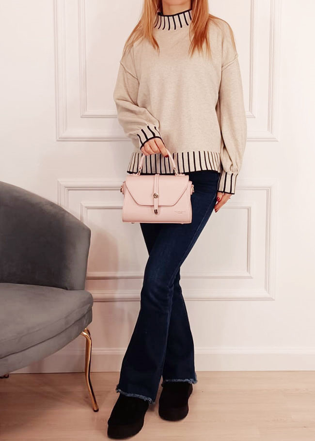 Rózsaszín Flora&Co Paris kistáska F8581 16 [1]