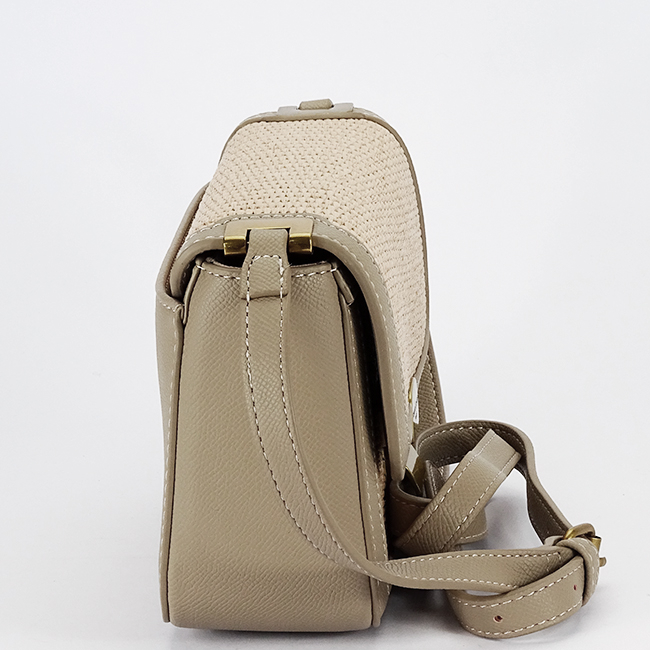 Taupe crossbody táska fonott mintával CM7497 15 [3]