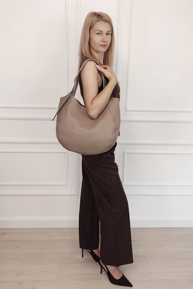 David Jones Paris nagy méretű taupe női táska CM8456 M13 [2]