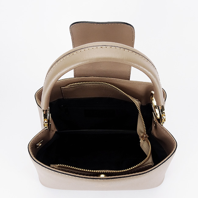 Sötét taupe valódi bőr táska 8950 119 [7]