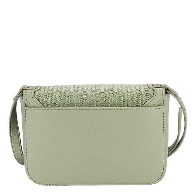 Világos zöld crossbody táska fonott mintával CM7497 15 [4]