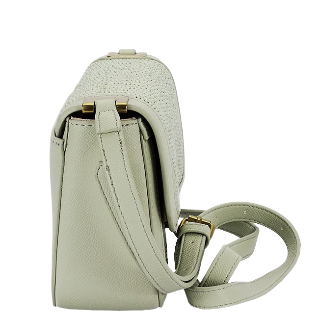Világos zöld crossbody táska fonott mintával CM7497 15 [3]