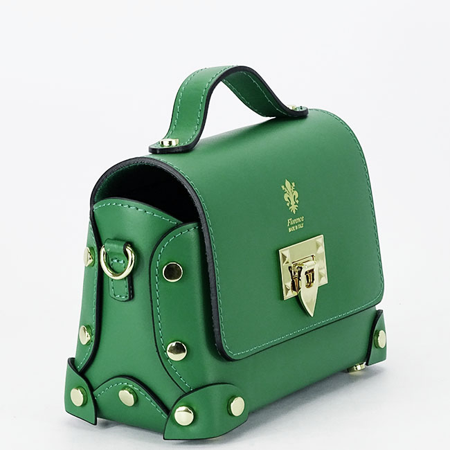 Zöld táska valódi bőrből 1616 131 [4]