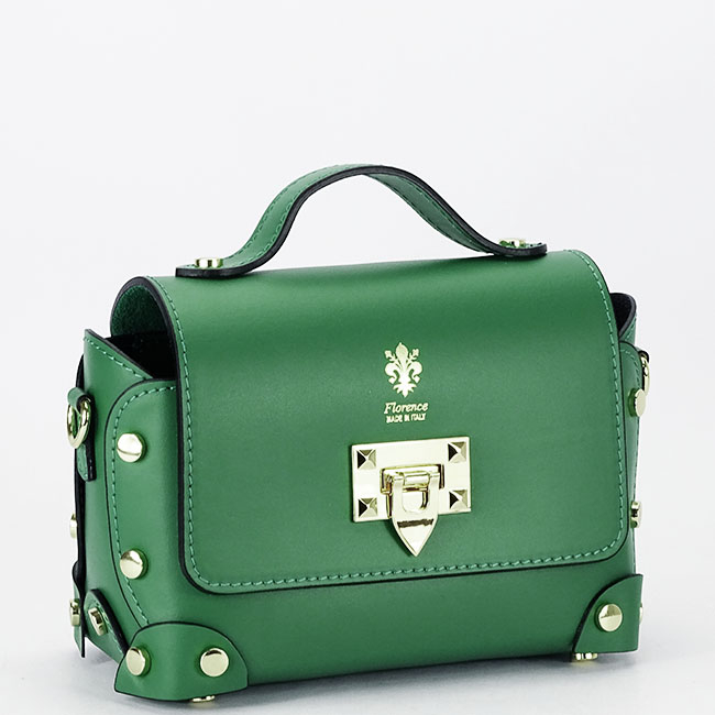 Zöld táska valódi bőrből 1616 131 [3]