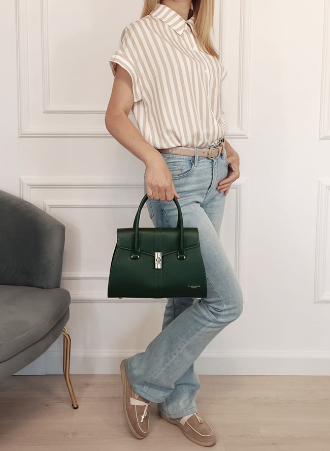 Sötétzöld Flora&CO Paris táska F8536 11 [1]