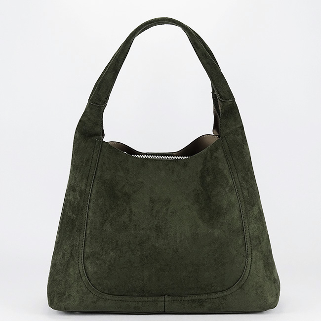 DIANA&CO nagy méretű khaki velúr női táska DJC901-3 12 [5]