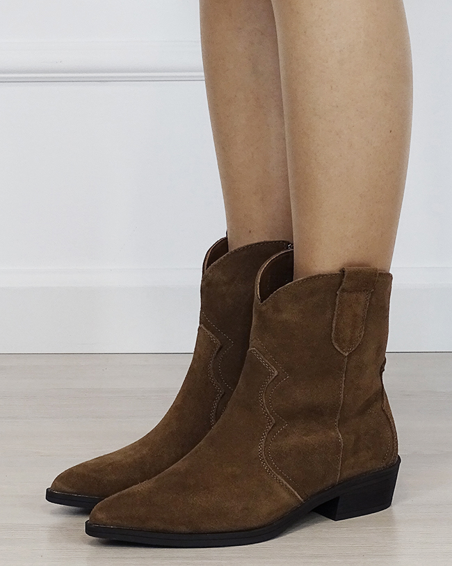 Ghete dama camel din piele naturala B-5310 110 [1]
