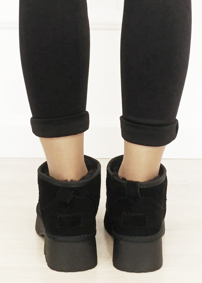 Ghete negre cu platforma din piele naturala B-JB1999 116 [4]