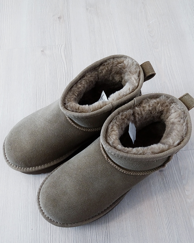 Ghete taupe cu platforma din piele naturala B-JB1999 116 [7]
