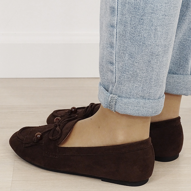 Mocasini maro de tip loafers B-DXJ1530 02 [2]