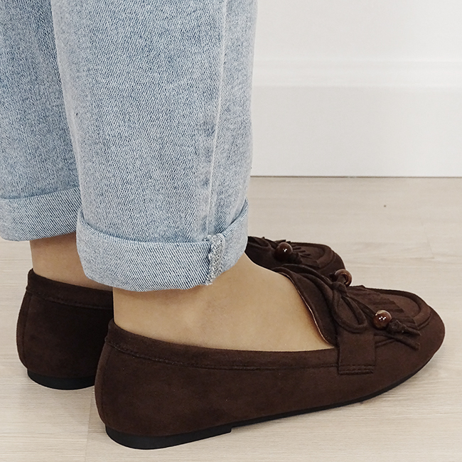 Mocasini maro de tip loafers B-DXJ1530 02 [4]