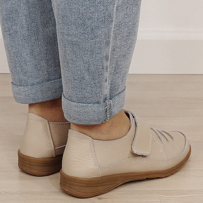 Mocasini roz din piele naturala B-5085. M3 [4]