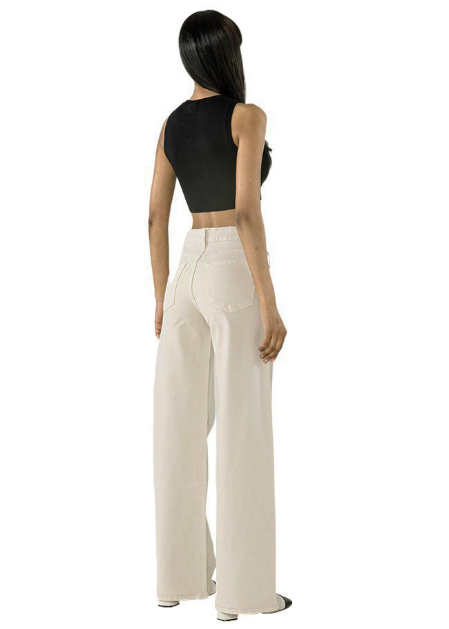 Pantaloni crem Evazati Nina Carter B-J251-25 M9 [3]