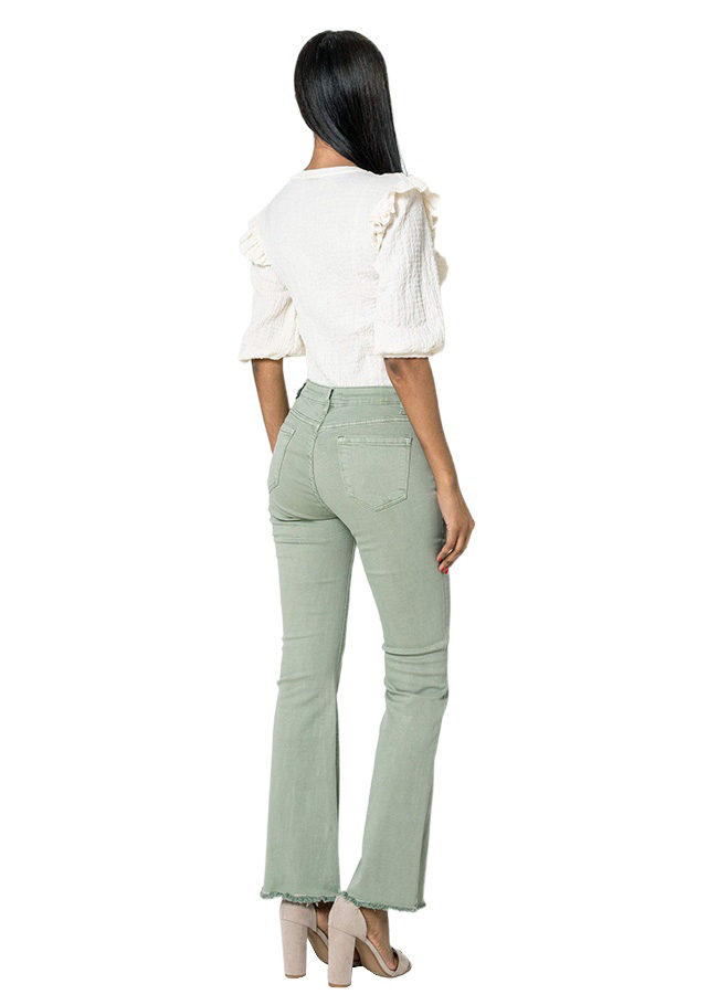 Pantaloni verzi Evazati Nina Carter B-J230-22 M7 [5]