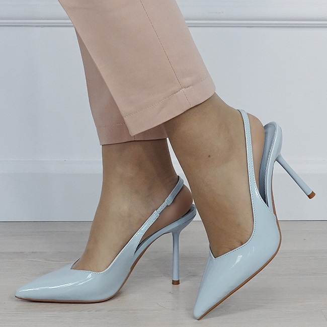 Pantofi albastru deschis de lac B-5539 01 [1]