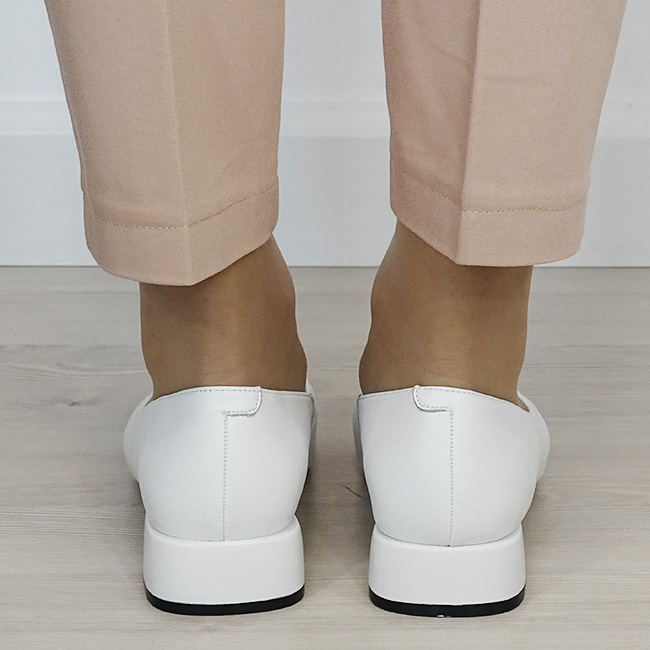 Pantofi albi comozi din piele naturala B-BY6921-2 03 [3]