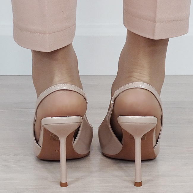 Pantofi bej de lac B-5539 01 [3]