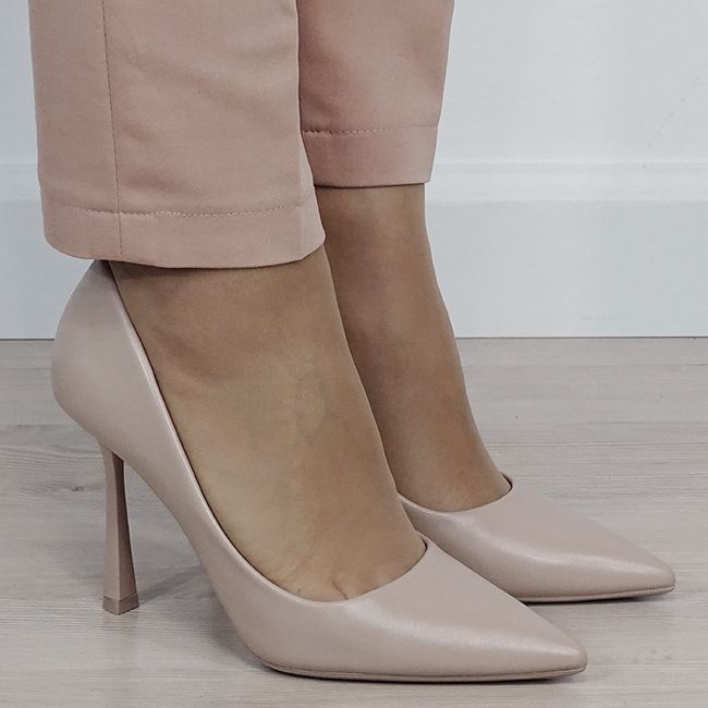 Pantofi bej eleganti B-D-1281 01 [5]