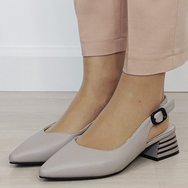 Pantofi gri comozi din piele naturala B-BY6888-6 02 [1]