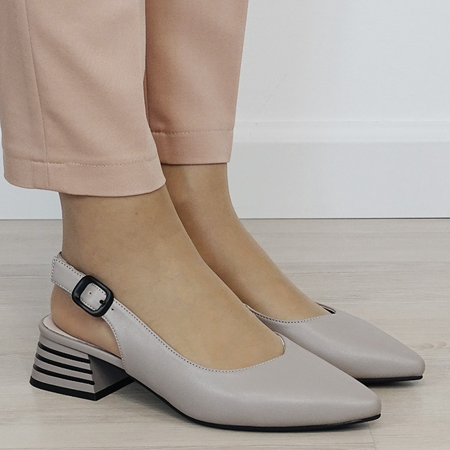 Pantofi gri comozi din piele naturala B-BY6888-6 02 [5]