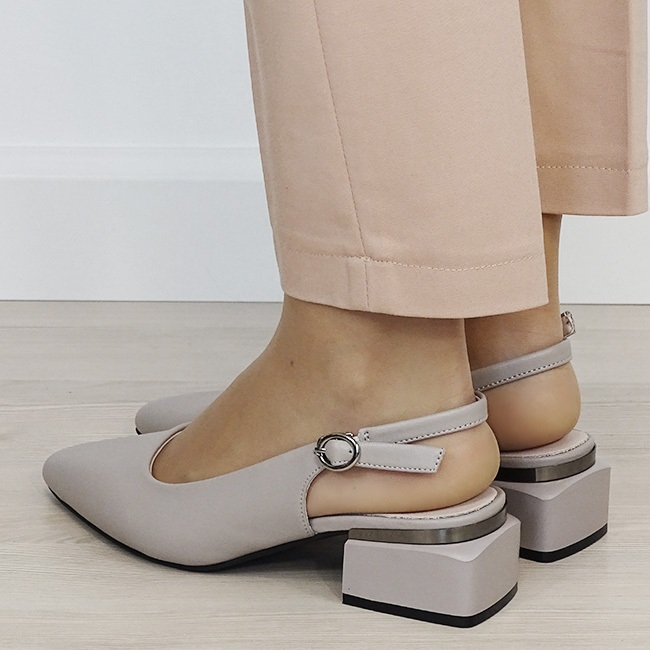 Pantofi gri comozi din piele naturala  B-BY6889-6 02 [2]