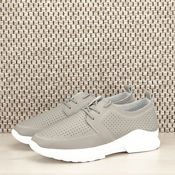 Pantofi piele naturala gri Angela M4 [1]