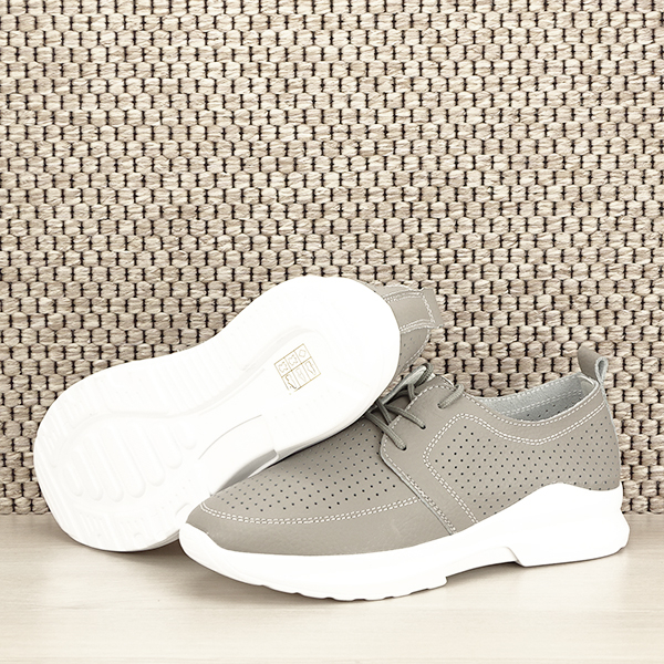 Pantofi piele naturala gri Angela M4 [7]