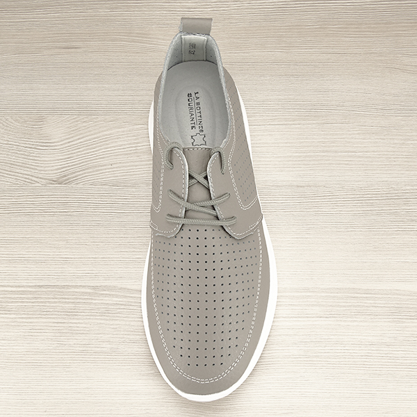 Pantofi piele naturala gri Angela M4 [6]