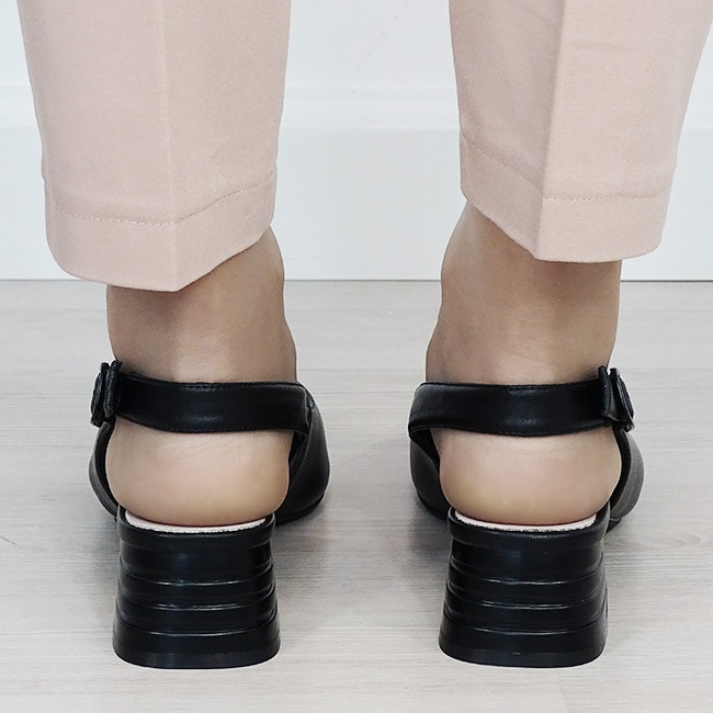 Pantofi negri comozi din piele naturala B-BY6888-3 02 [3]