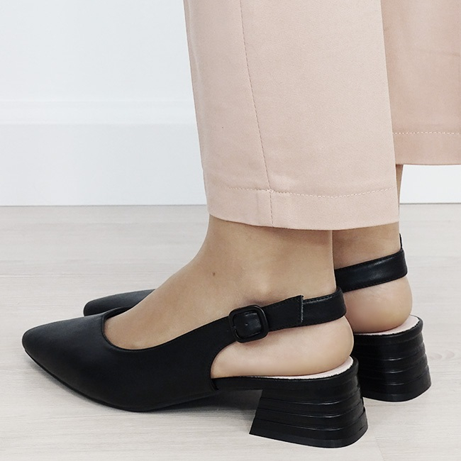 Pantofi negri comozi din piele naturala B-BY6888-3 02 [2]