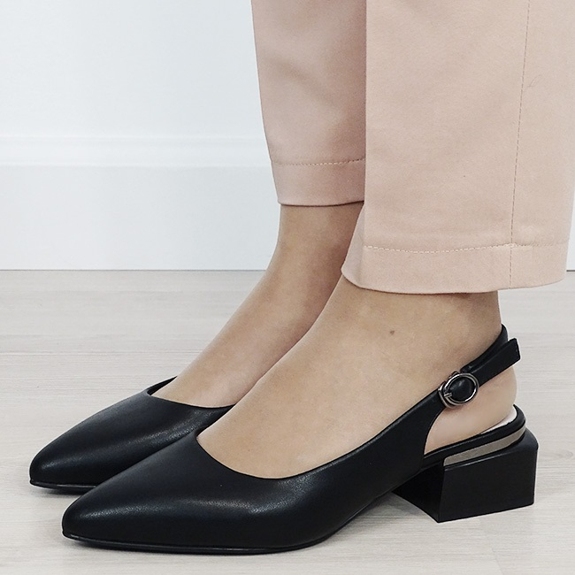 Pantofi negri comozi din piele naturala B-BY6889-1 02 [1]